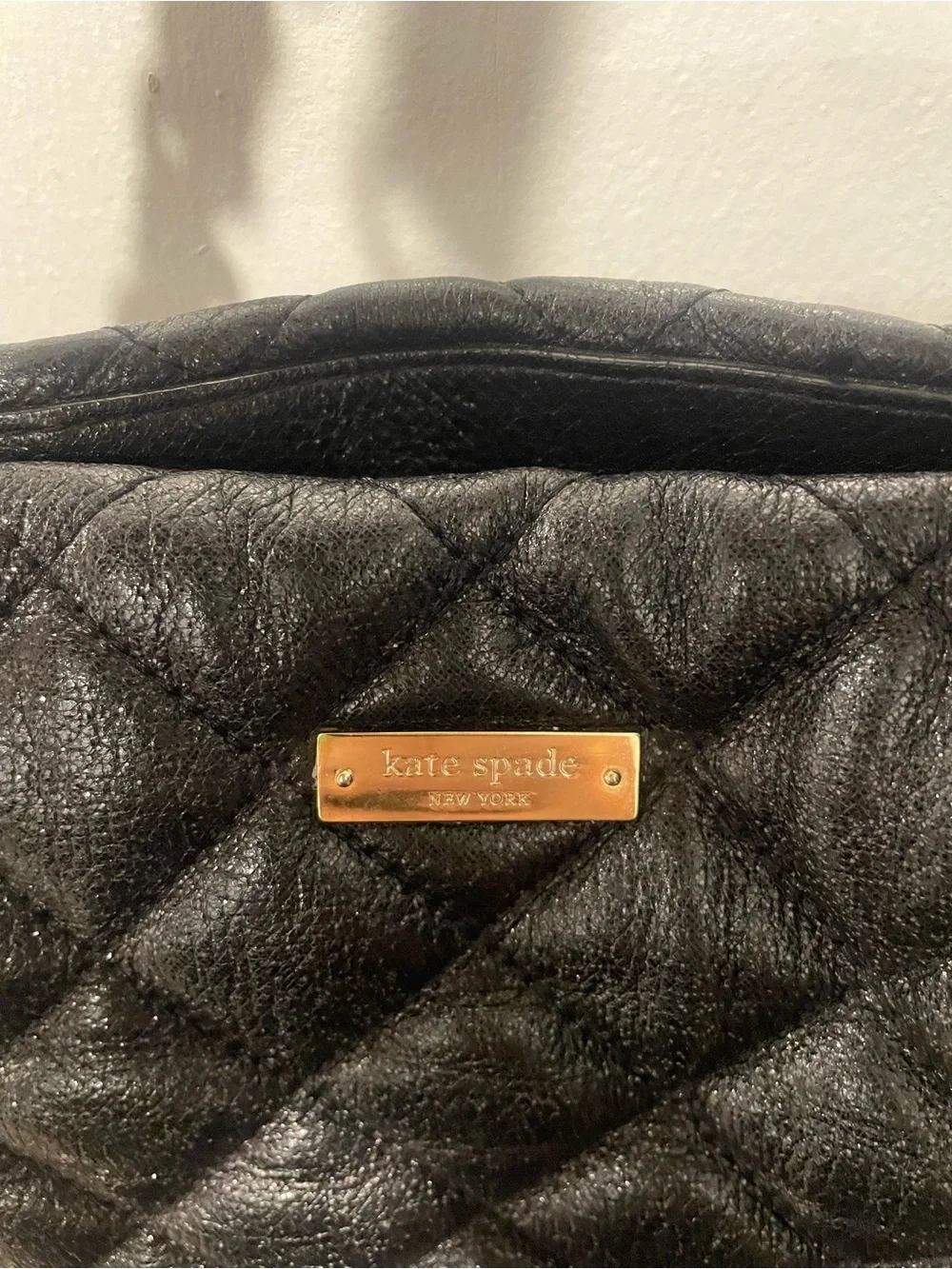 ♠️ Black Quilted Shoulder Tote Bag by Kate Spade ♠️